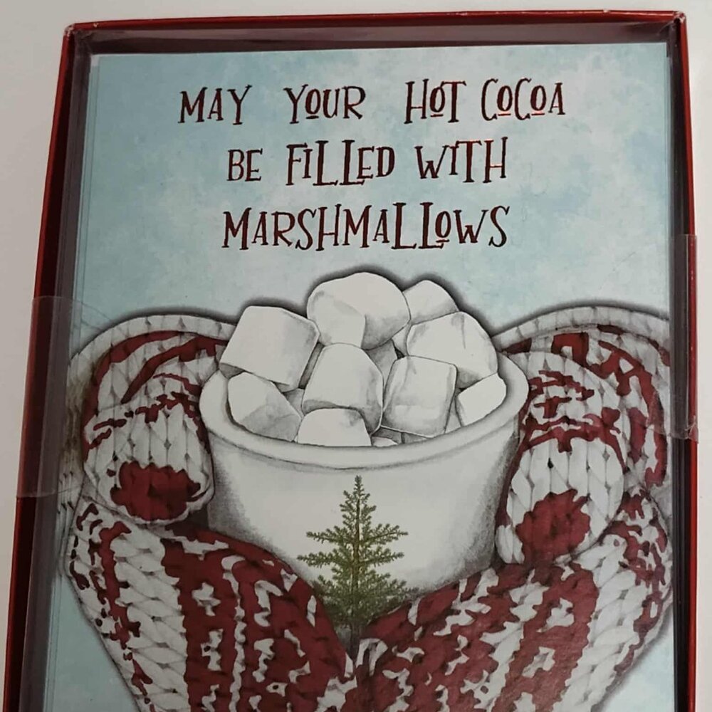 Christmas cards - Leanin; Tree, 12 cards and envelopes, new/unopened